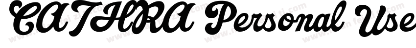 CATHRA Personal Use字体转换